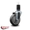 Service Caster 4'' Thermoplastic Rubber Wheel Swivel 1-5/8'' Expanding Stem Caster SCC-EX20S414-TPRB-158 - alternate 3